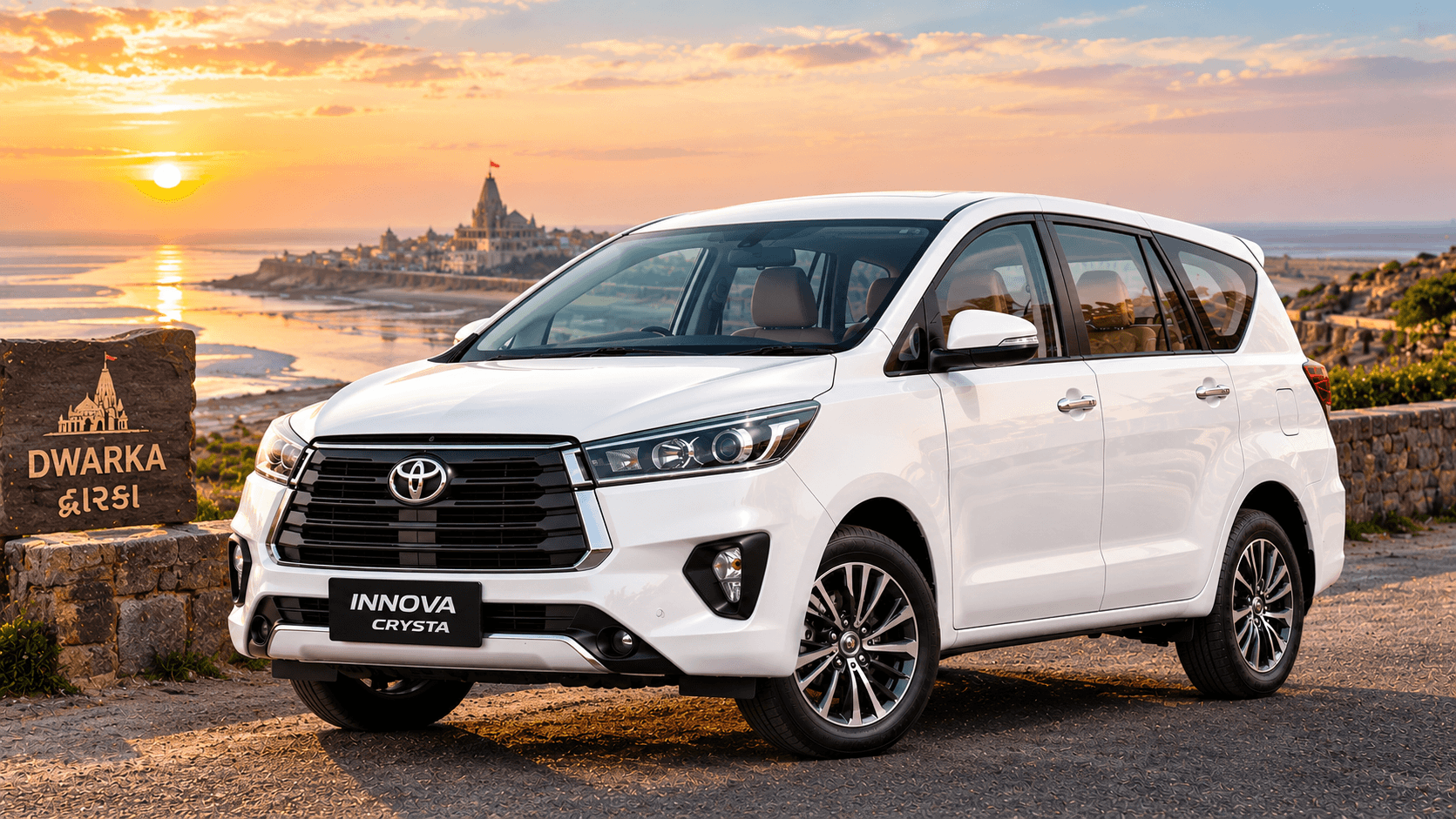 Innova Crysta (Toyota Innova) taxi for Rann of Kutch and Bhuj trips