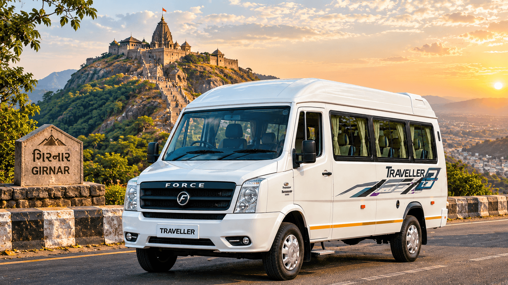 Tempo Traveller (Force Traveller) taxi for Rann of Kutch and Bhuj trips